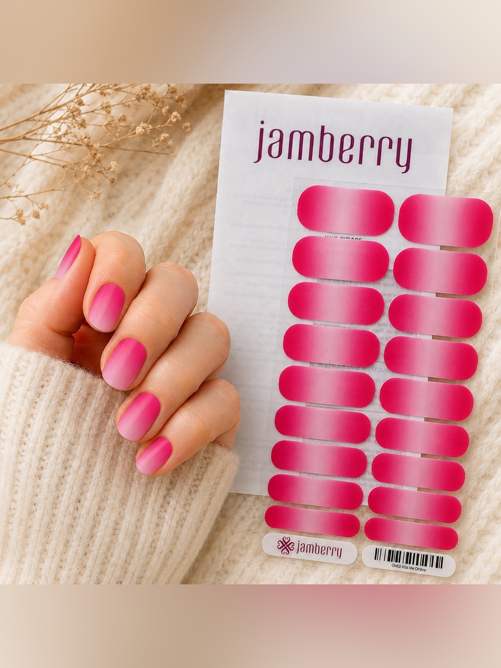 Jamberry Nail Wraps: Kiss Me Ombre | Buy Three Get One Free